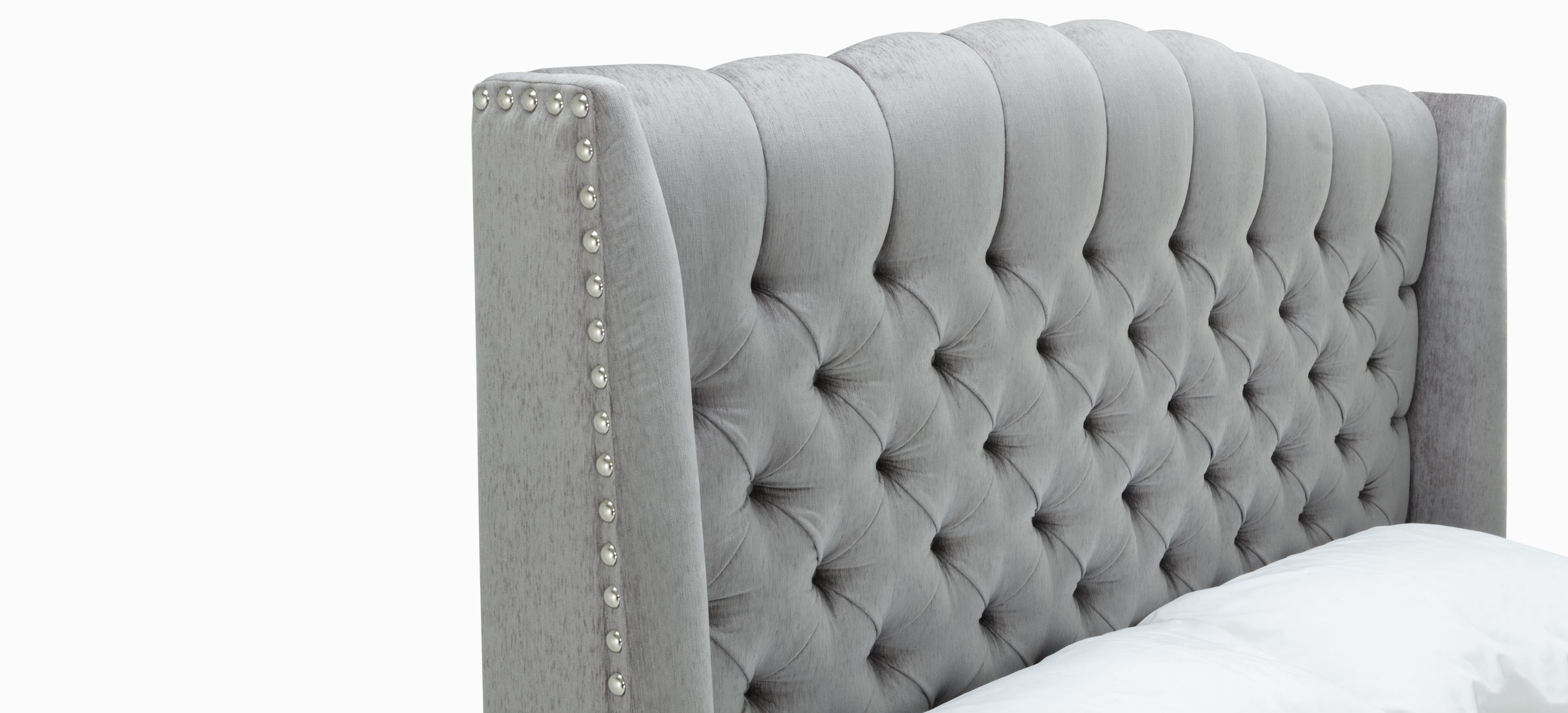 Melanie nusilk silver headboard