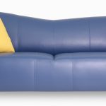 Scorpio bleu coussin jaune