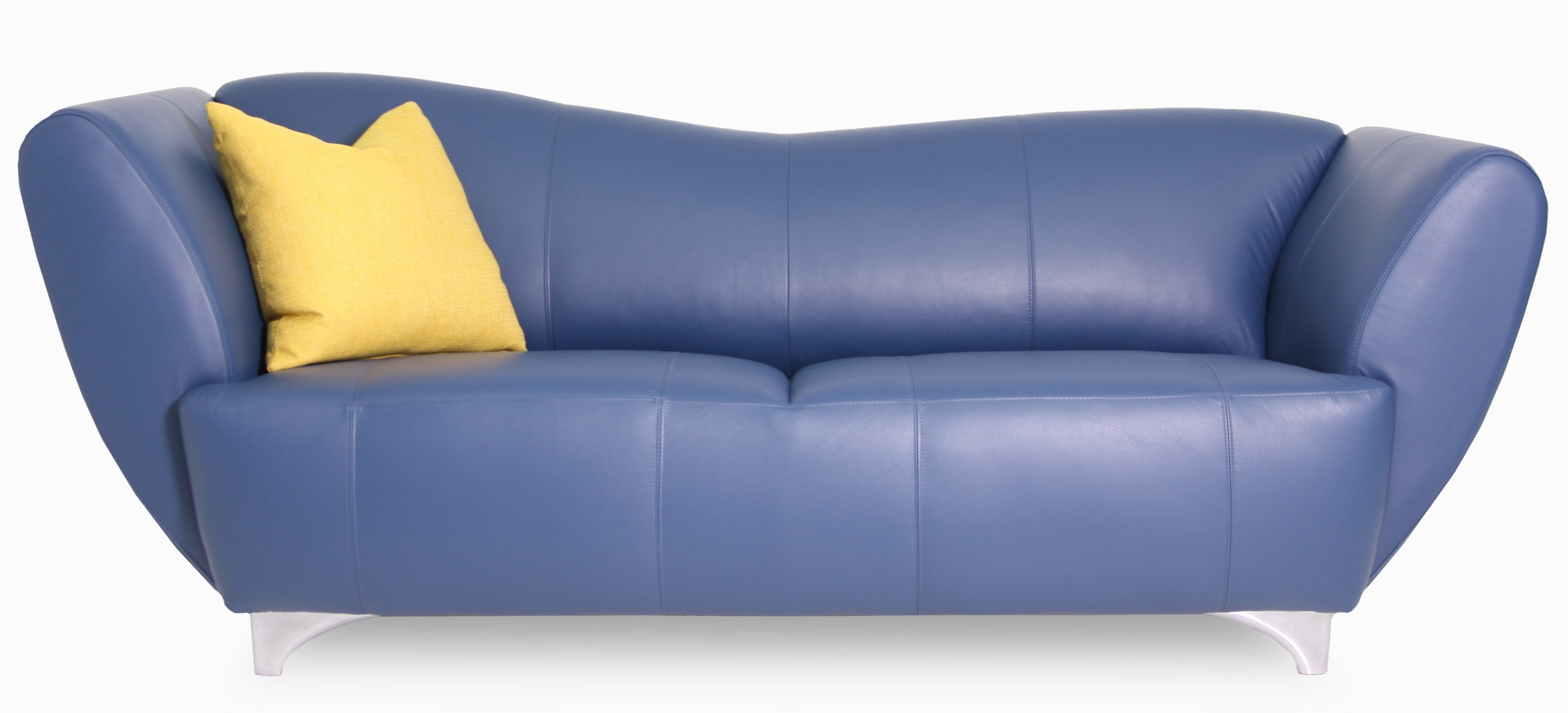 Scorpio bleu coussin jaune