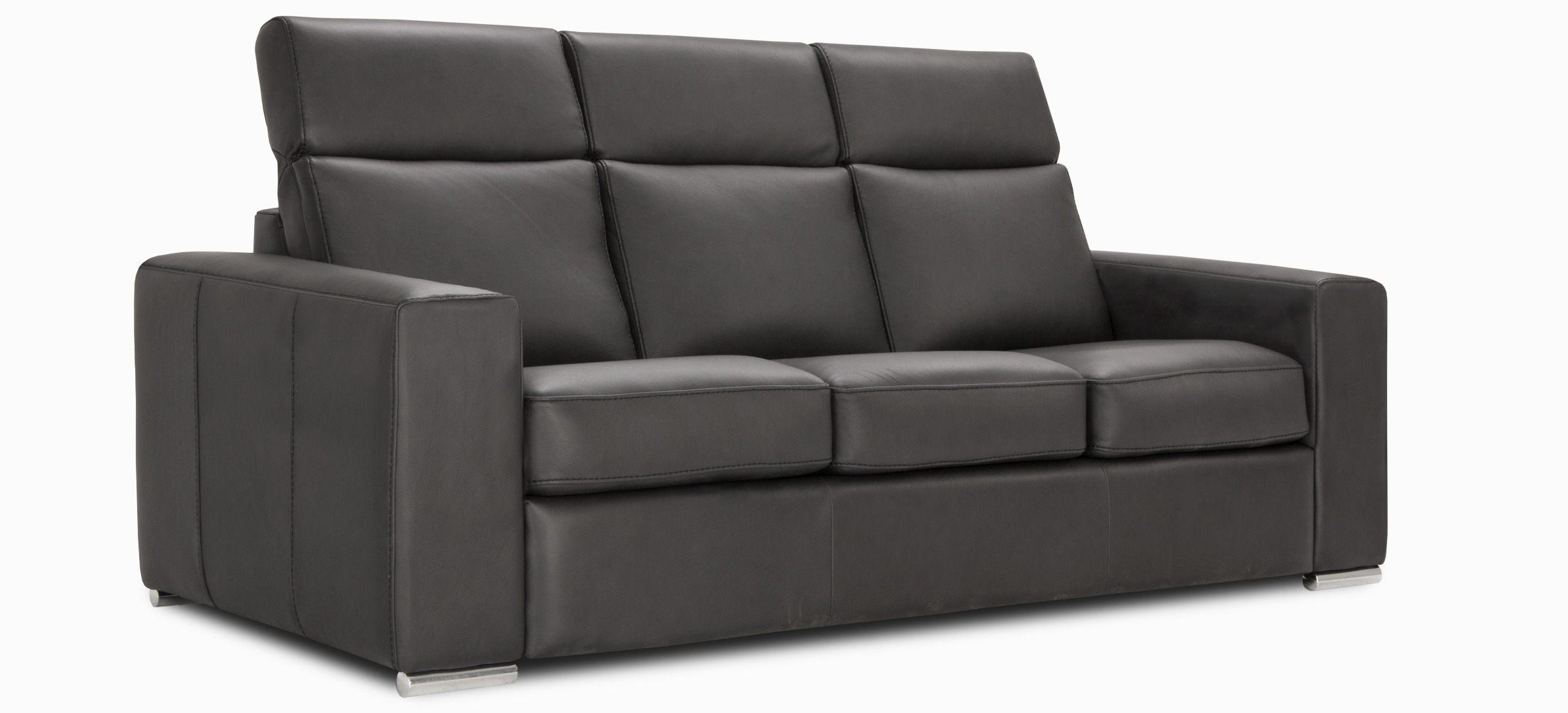 Seattle sofa cassiopee charcoal side
