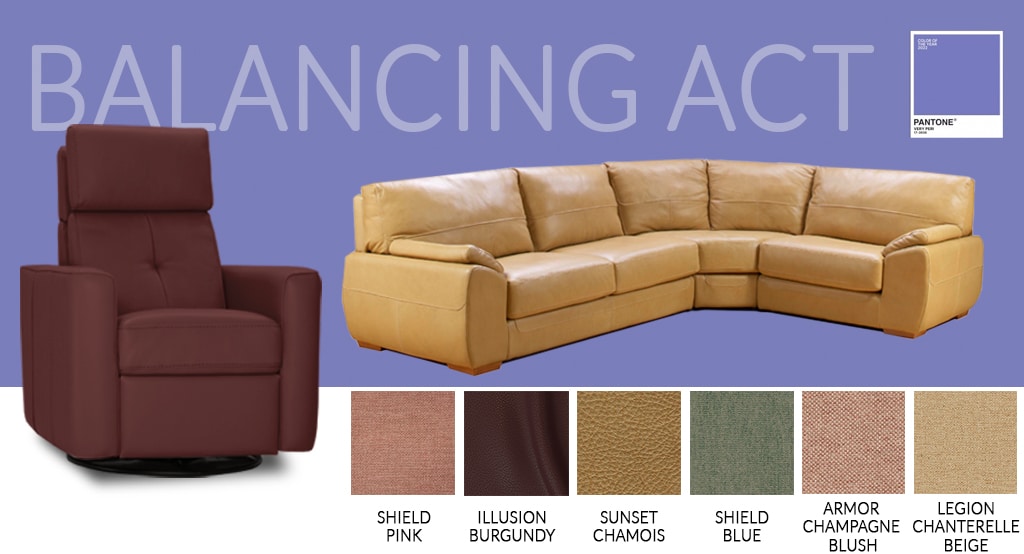 Available now: Furniture leathers in the Pantone Color of the Year